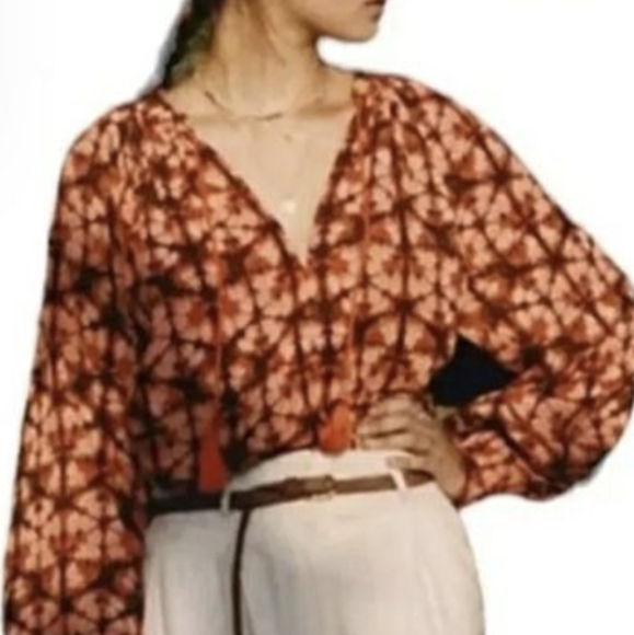 Porridge Anthropologie Women's Small Floral Print Top - Picture 1 of 8
